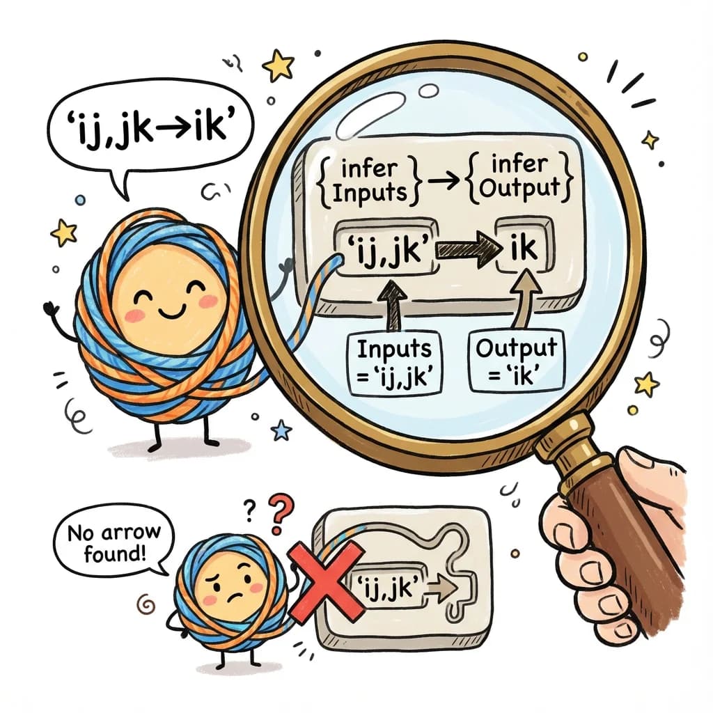 SplitArrow type matching visualization