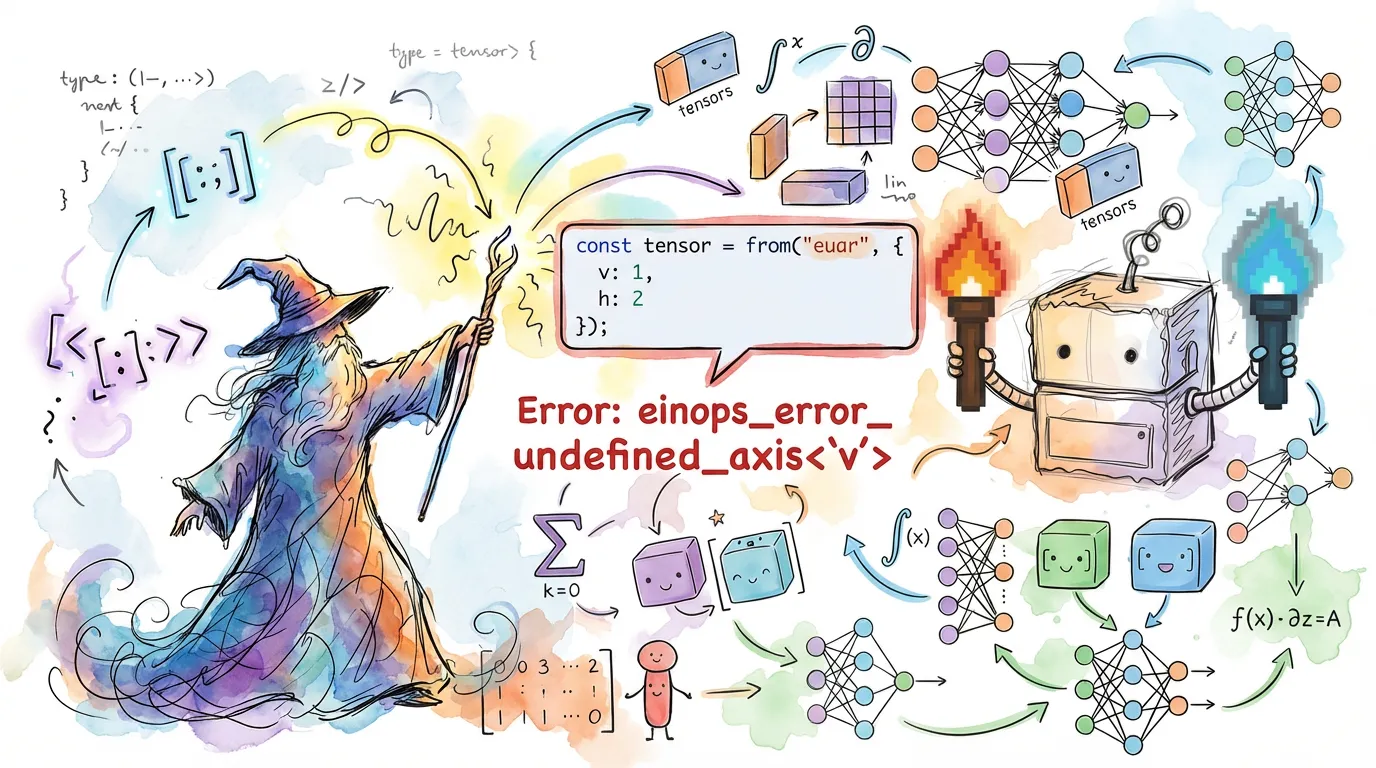TypeScript catching an invalid einops pattern at compile time