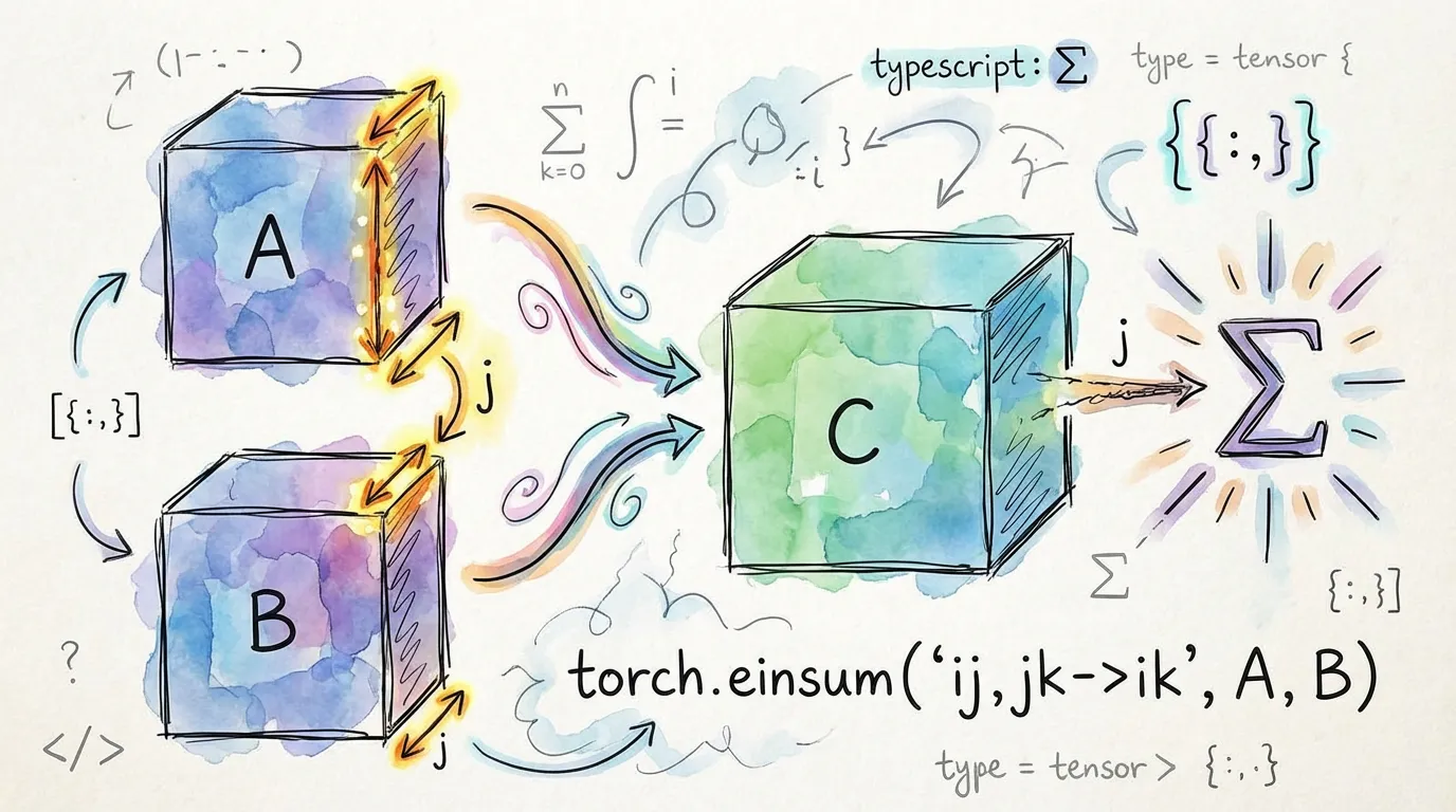 Visualization of a multi-tensor contraction