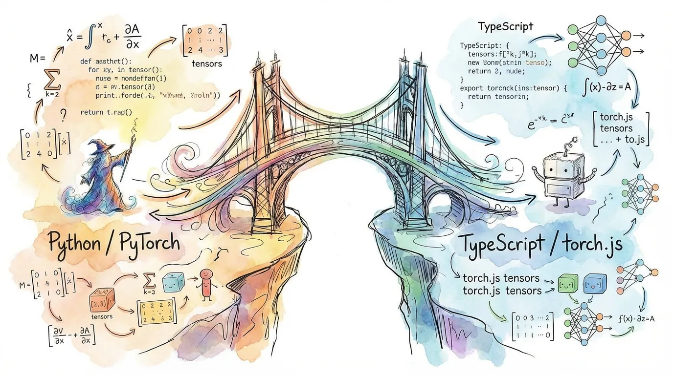 The bridge between Python PyTorch and TypeScript torch.js