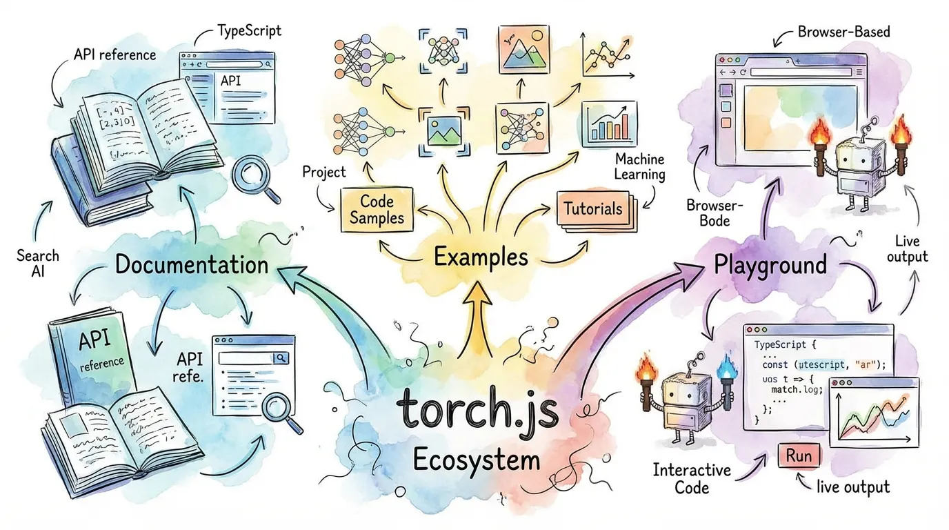 Overview of the torch.js website ecosystem